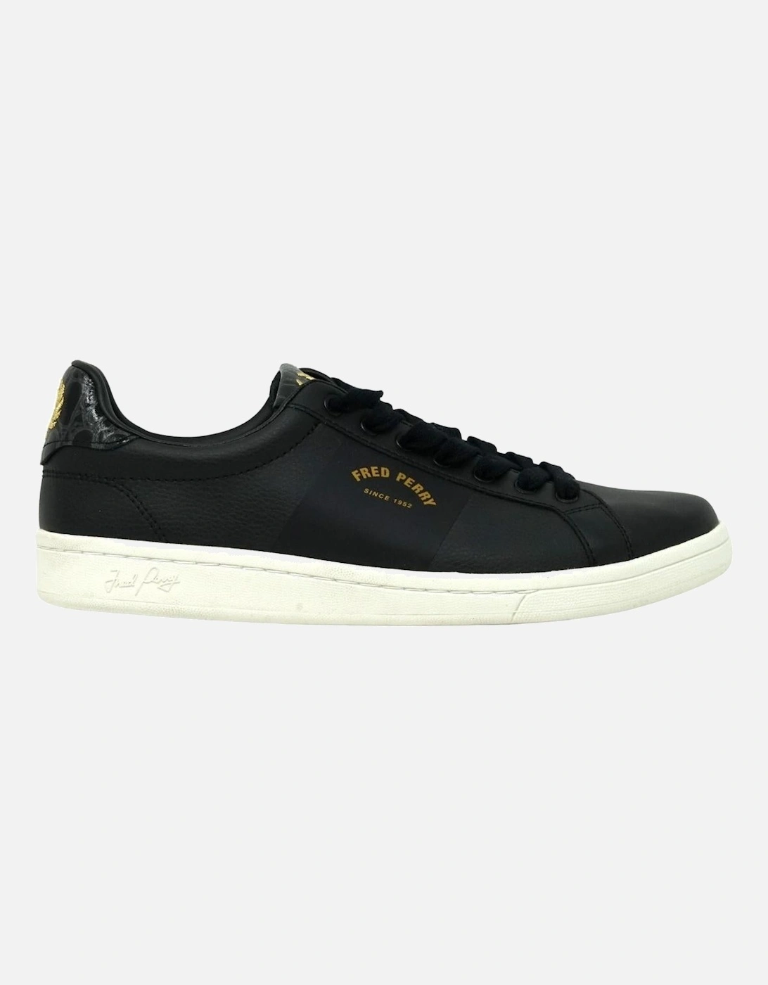 B1271 102 Black Leather Trainers, 5 of 4