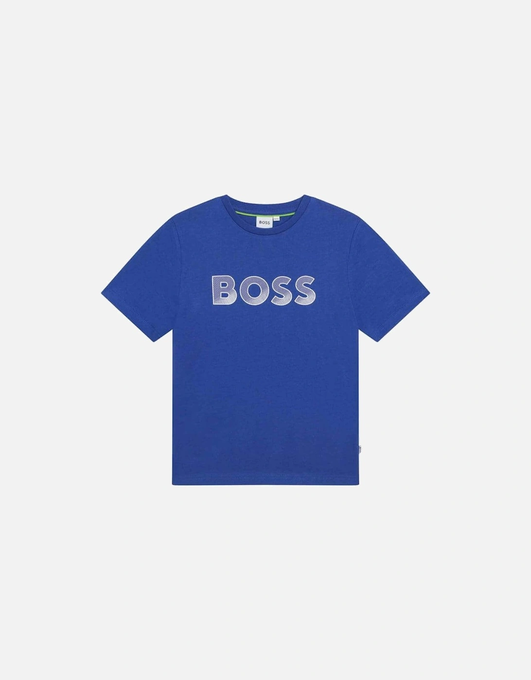 Boys Blue Logo Short Sleeve T-shirt, 4 of 3