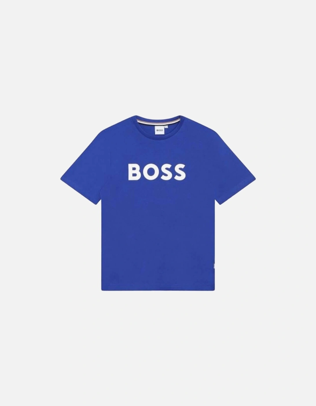 Boys Blue Logo T-shirt, 2 of 1