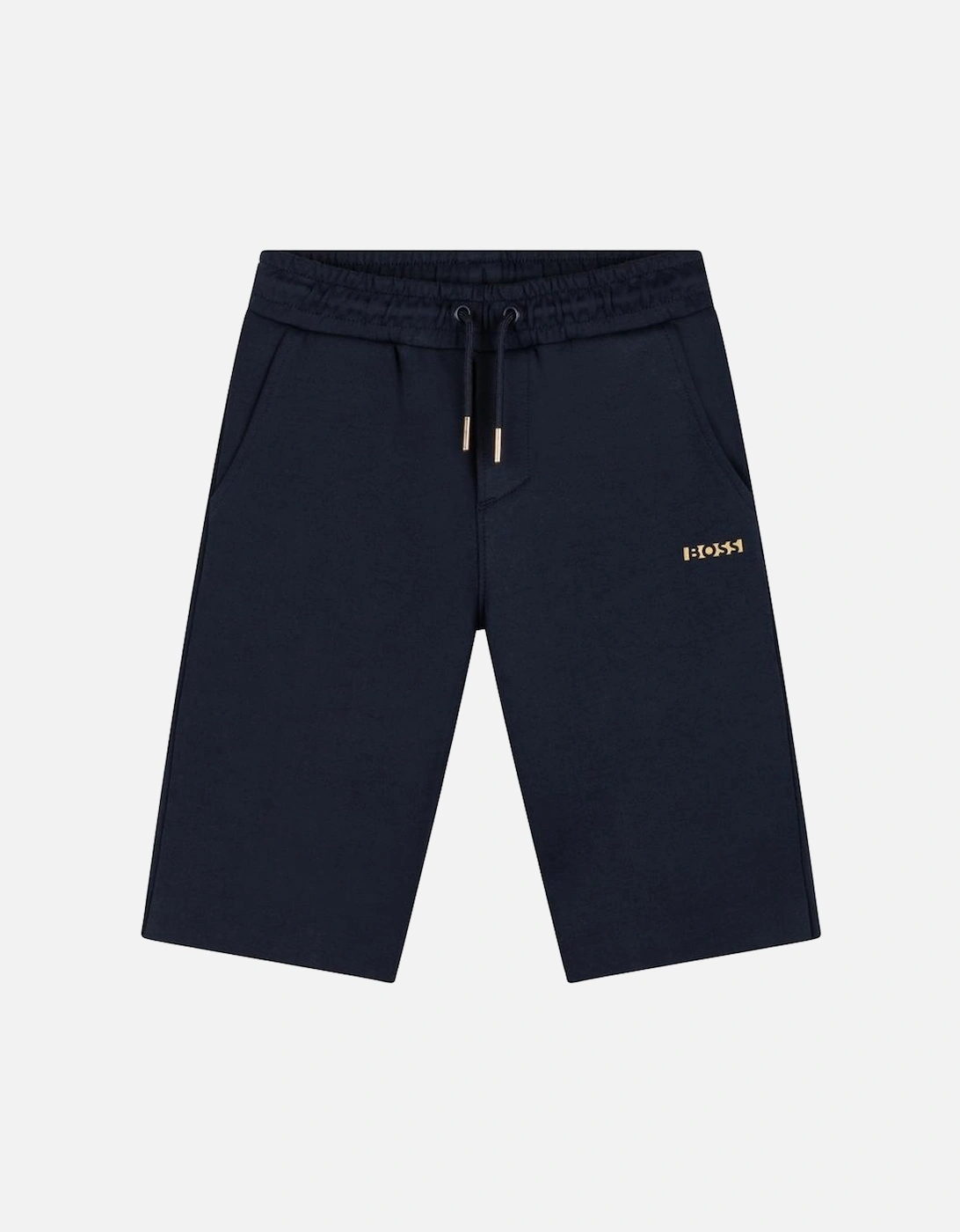 Boys Navy Bermuda Shorts, 3 of 2