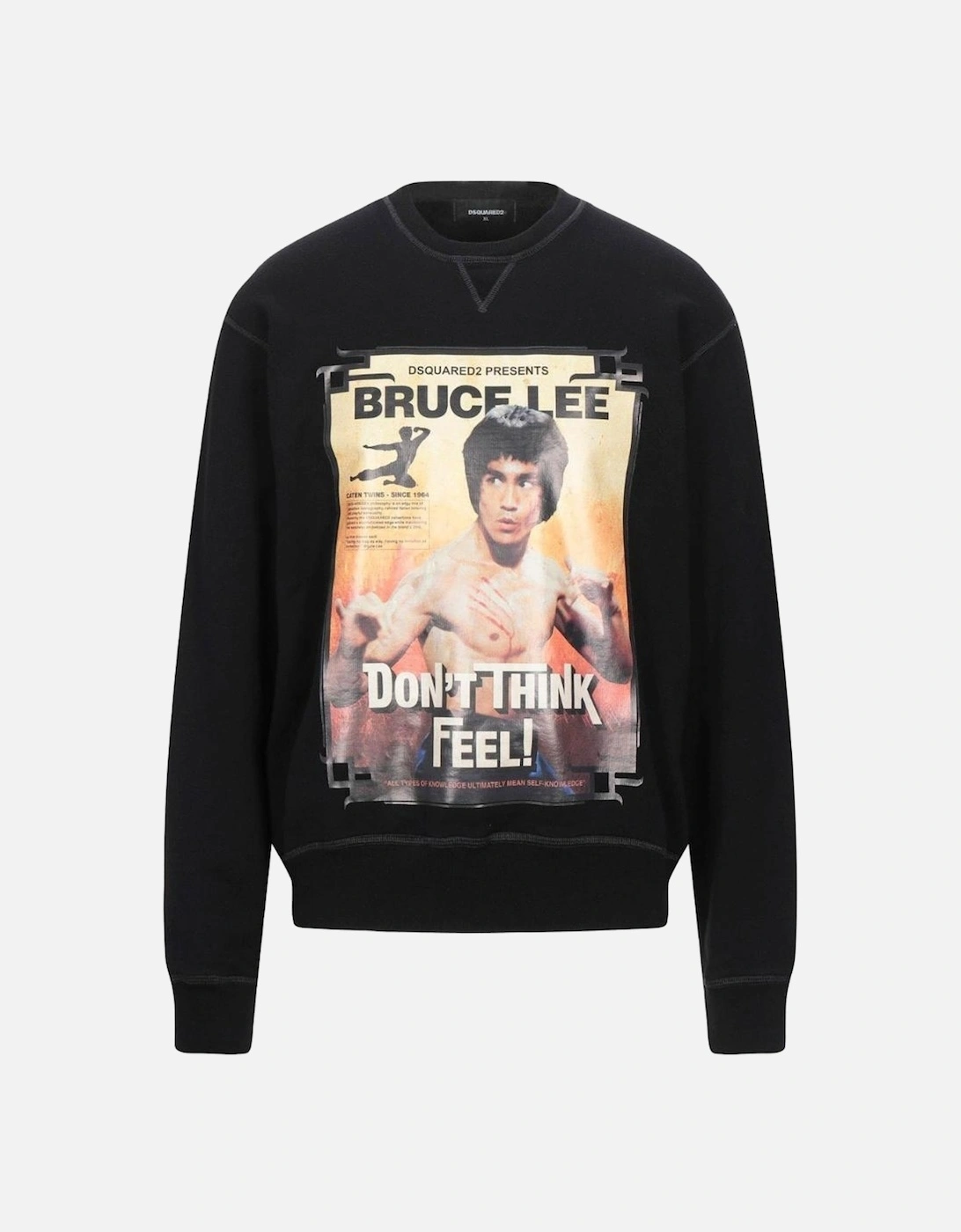 Bruce Lee Don't Think Feel Black Sweater, 3 of 2