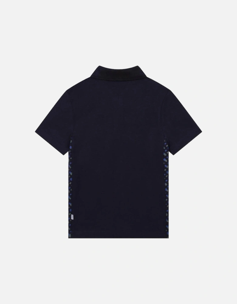 Boys Navy Short Sleeve Polo