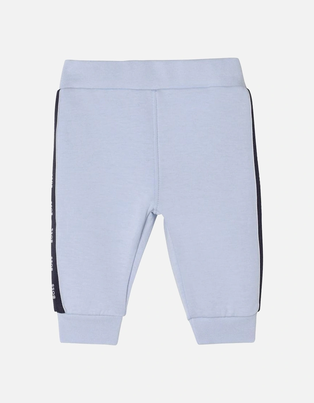 Baby Boys Pale Blue Joggers, 3 of 2