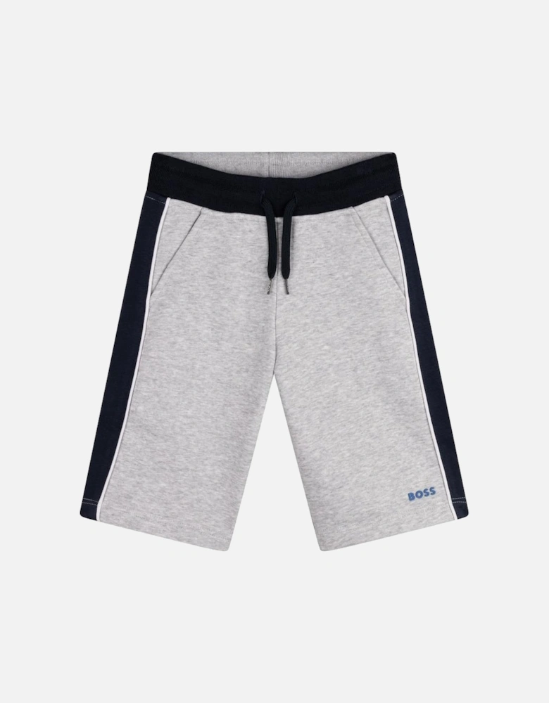 Boys Grey / Black Bermuda Shorts
