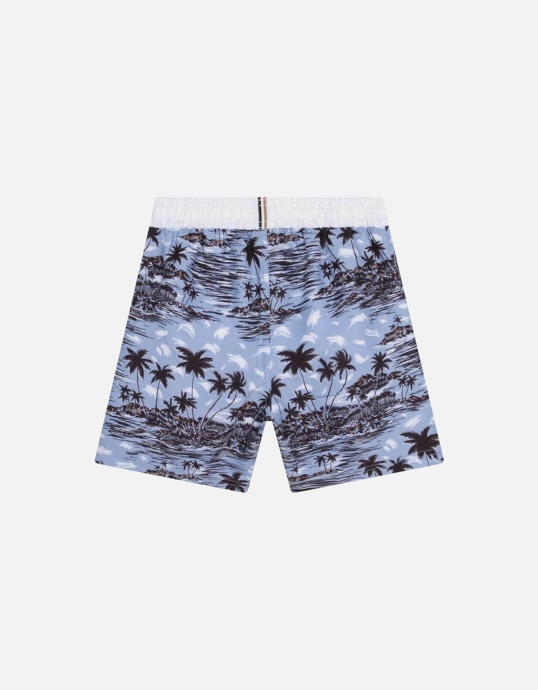 Boys Palm Tree Swim Shorts