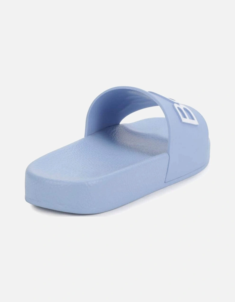 Boys Pale Blue Logo Sliders