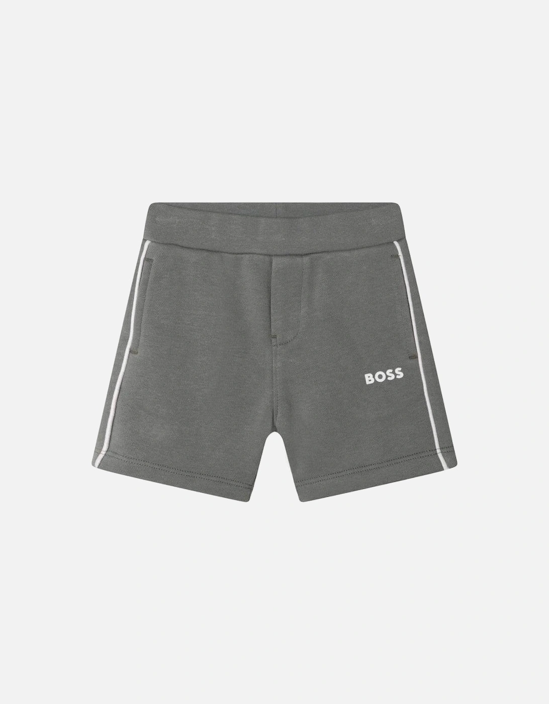 Boys Grey Logo Shorts, 3 of 2