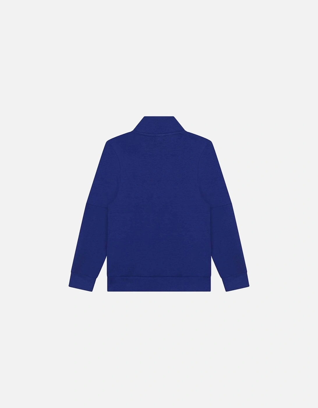 Boys Blue Zip Up Sweatshirt