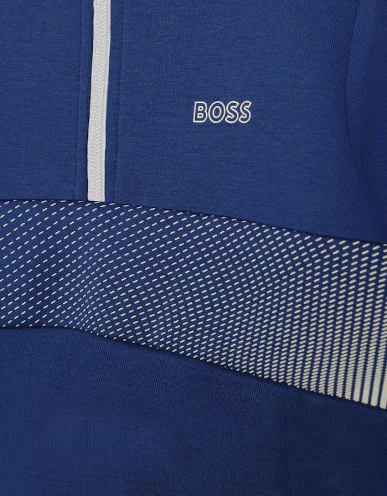 Boys Blue Zip Up Sweatshirt