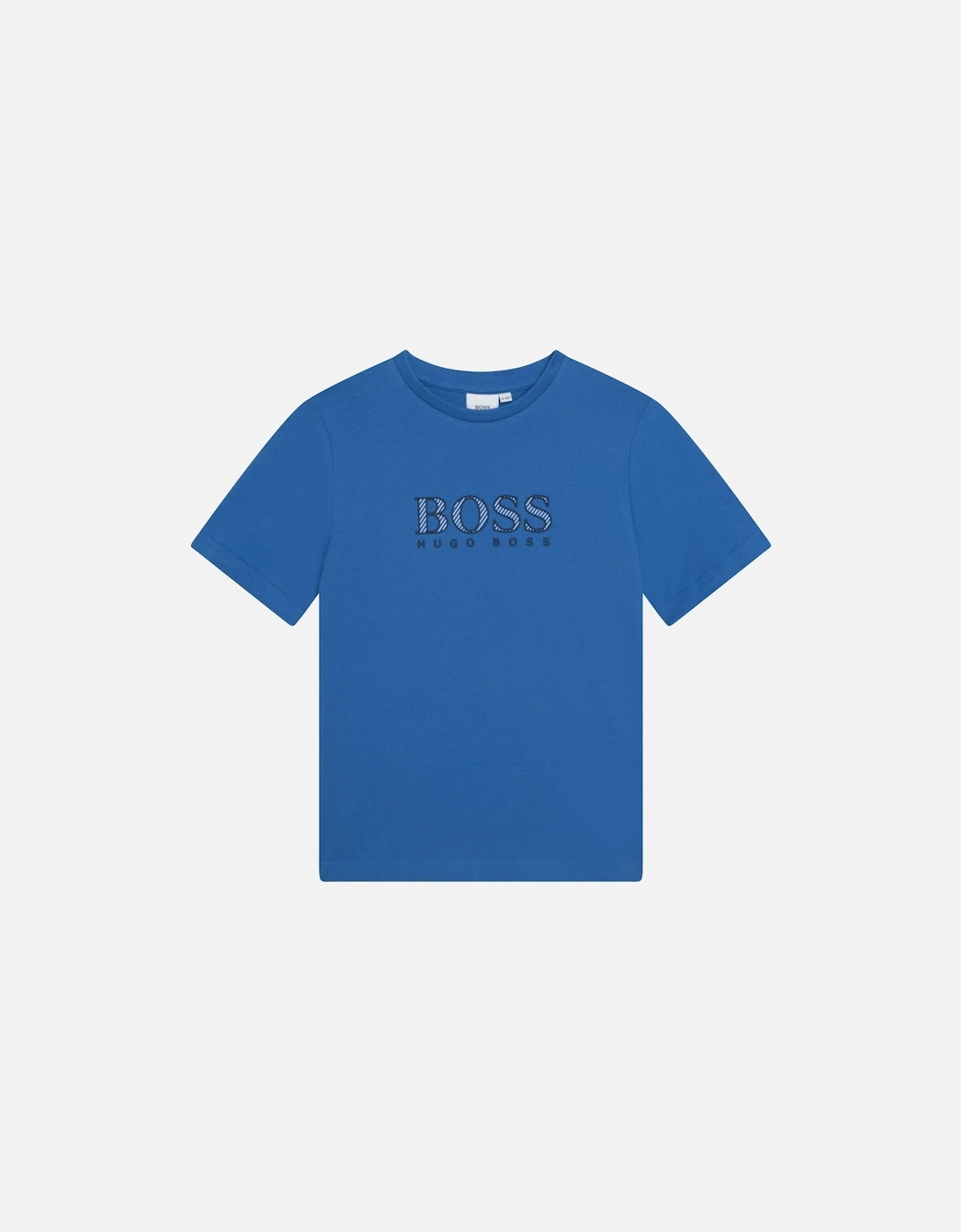 Boys Blue Logo T-Shirt, 4 of 3