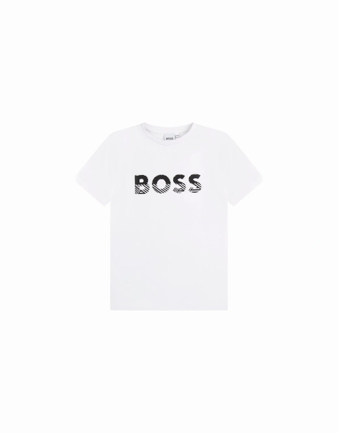 Boys White Logo T-Shirt, 3 of 2