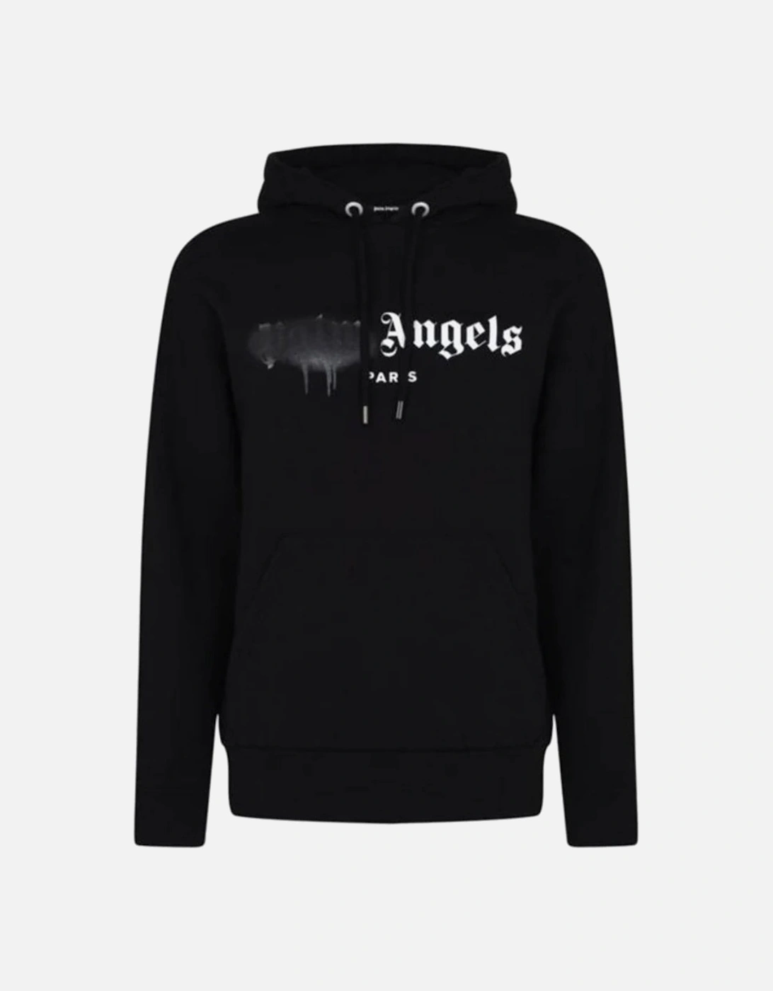 Paris Spray Paint Logo Black Hoodie, 3 of 2