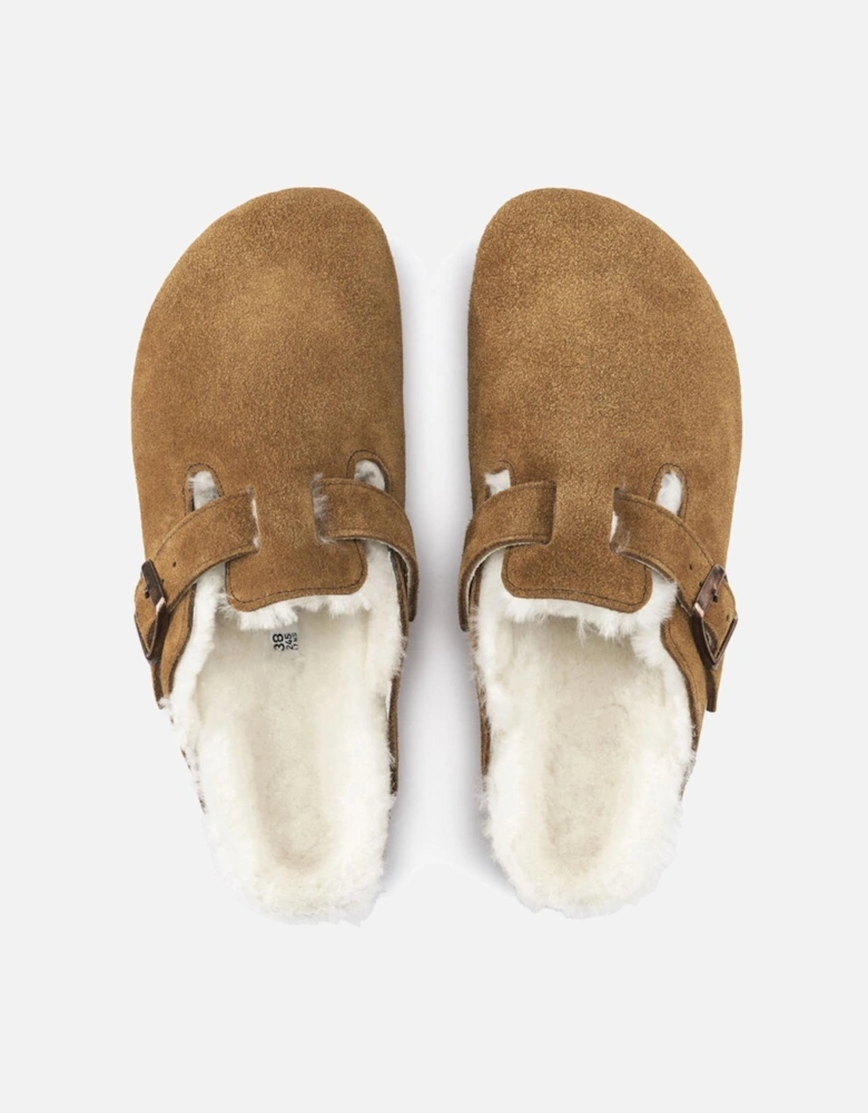 Boston Suede Leather Shearling Mink