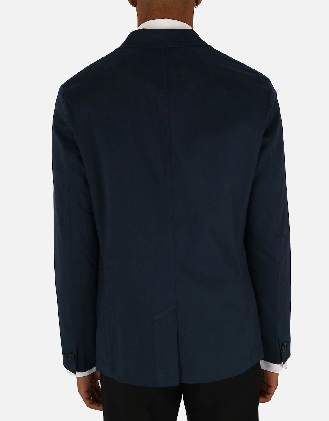 Casual 2 Button Stretch Navy Blazer