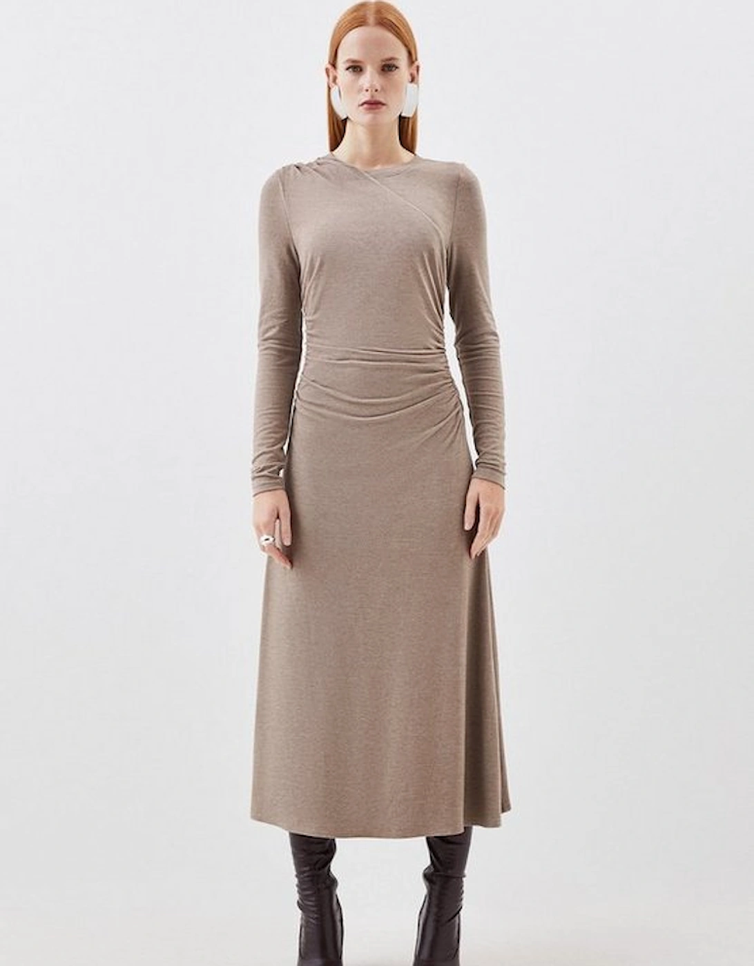 Premium Soft Touch Jersey Midaxi Dress, 5 of 4