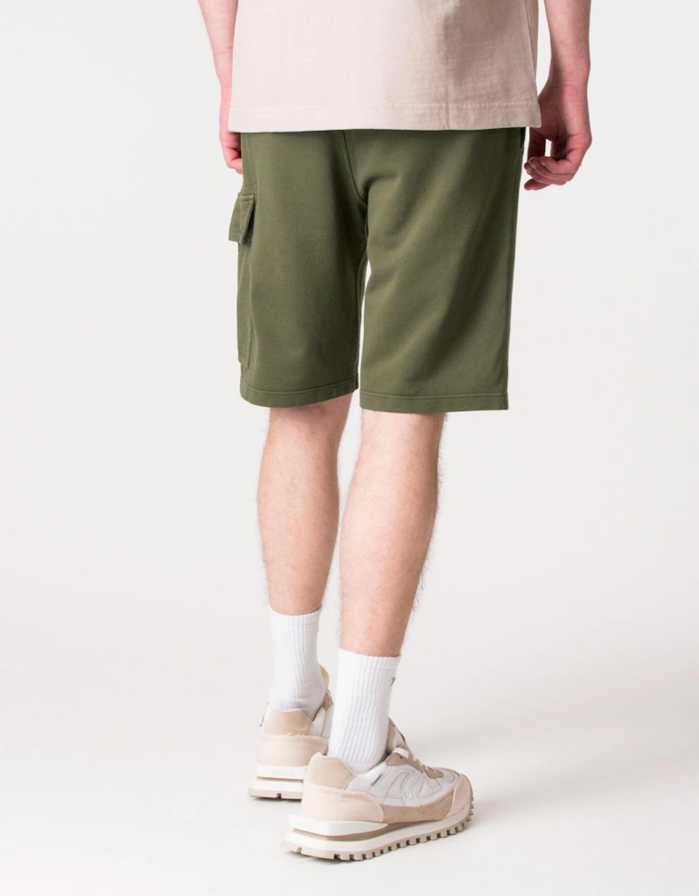 Regular Fit Light Fleece Cargo Sweat Shorts