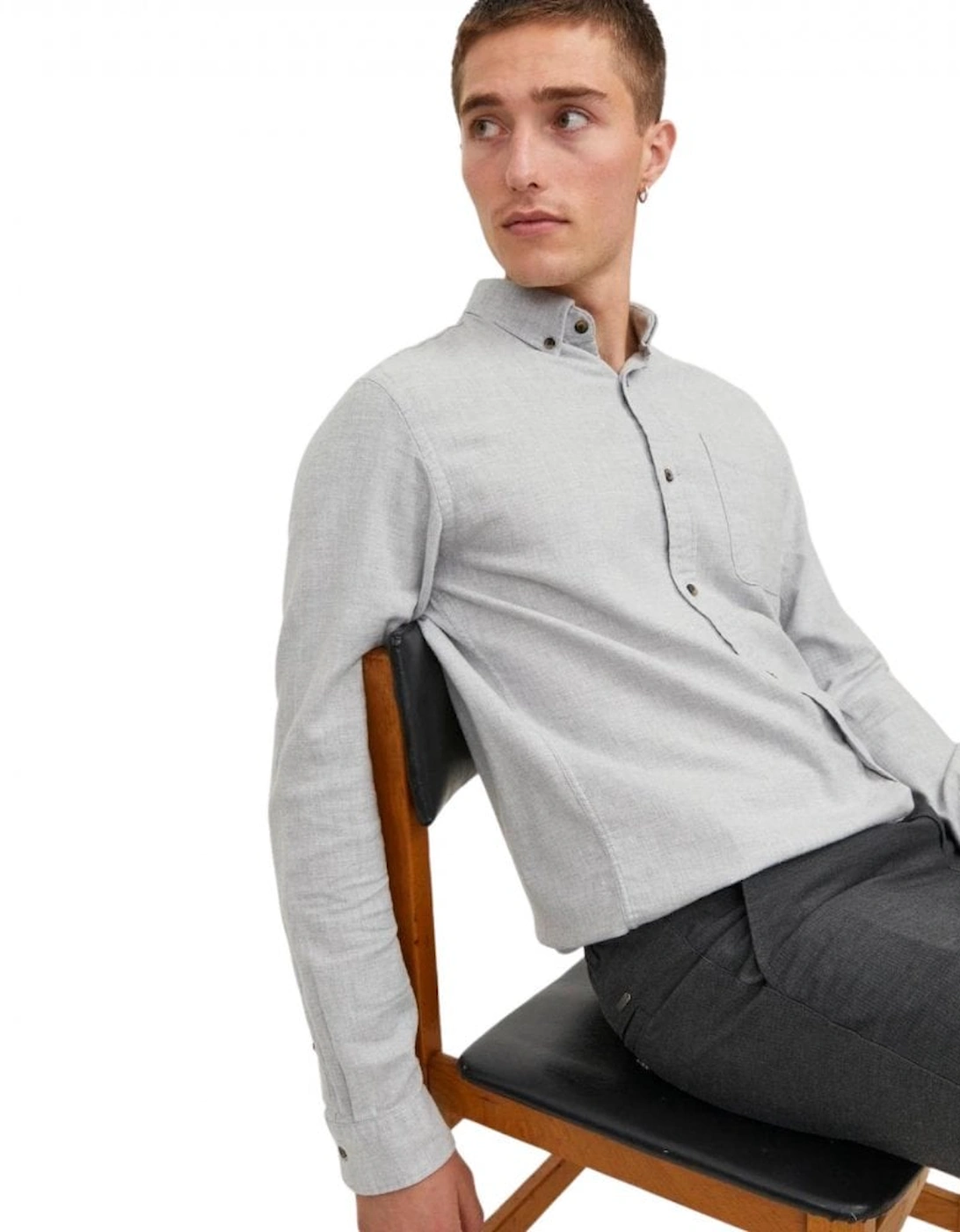 Slim Fit Shirt - Light Grey