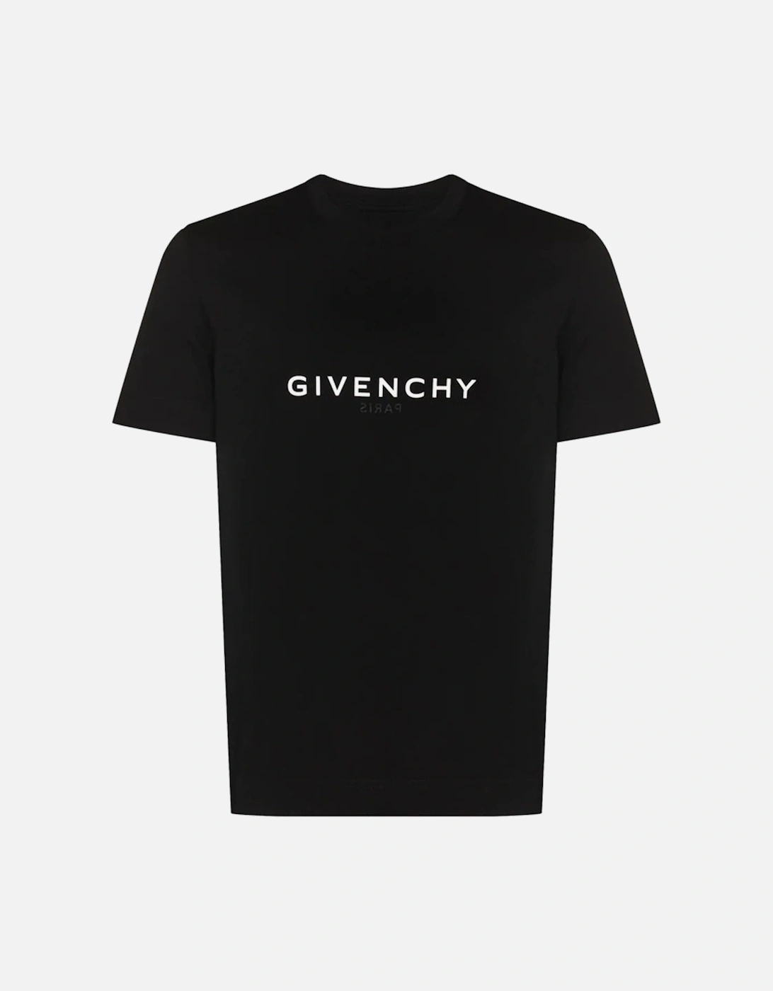Reverse Paris Logo Print Slim fit T-Shirt in Black, 6 of 5