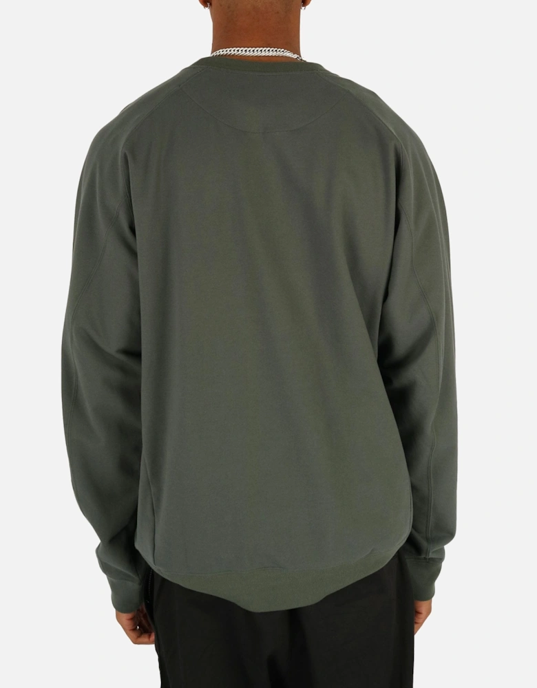 Ripstop Trim Green Sweatshirt