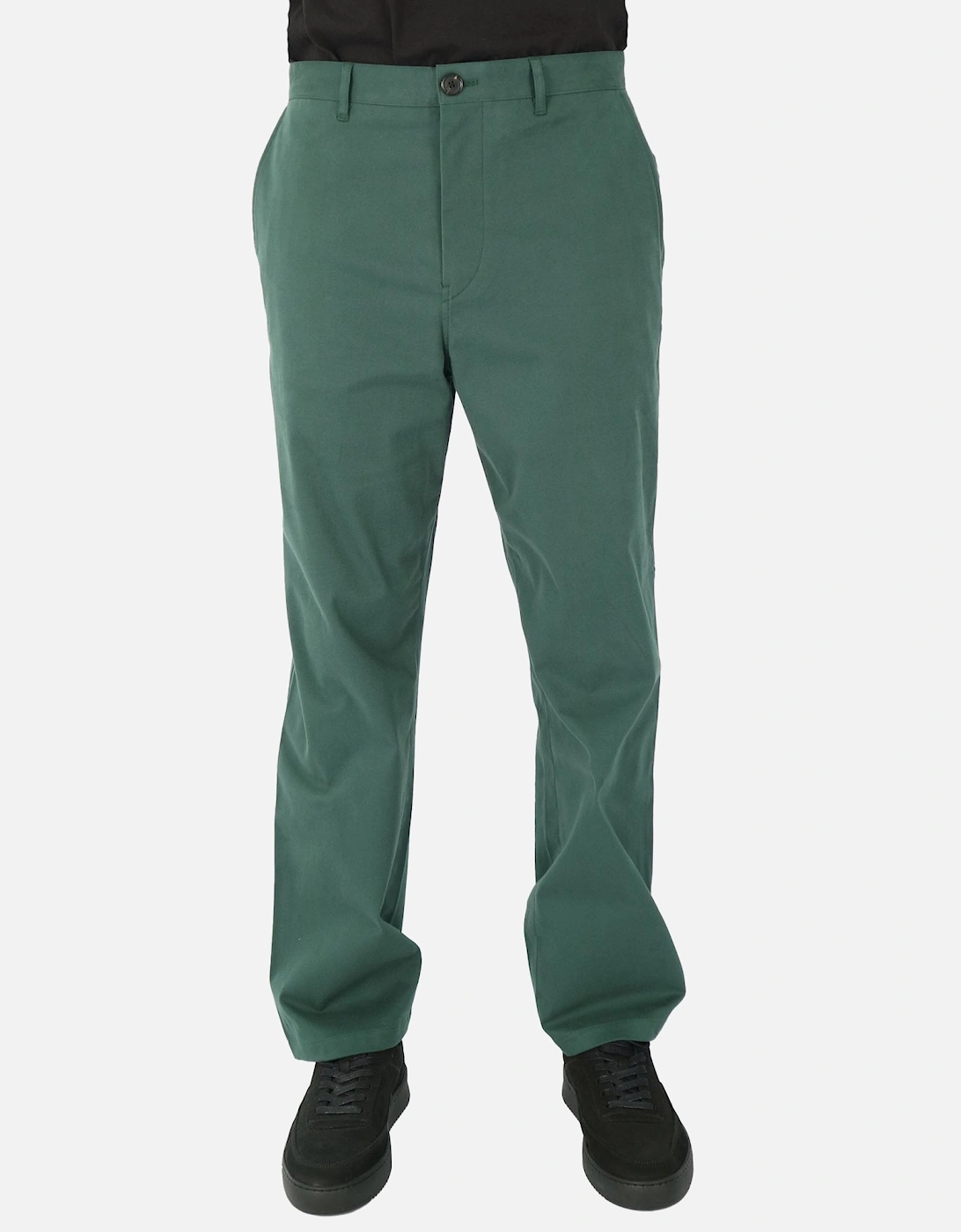 Loose Fit Tailored Green Chino Trouser
