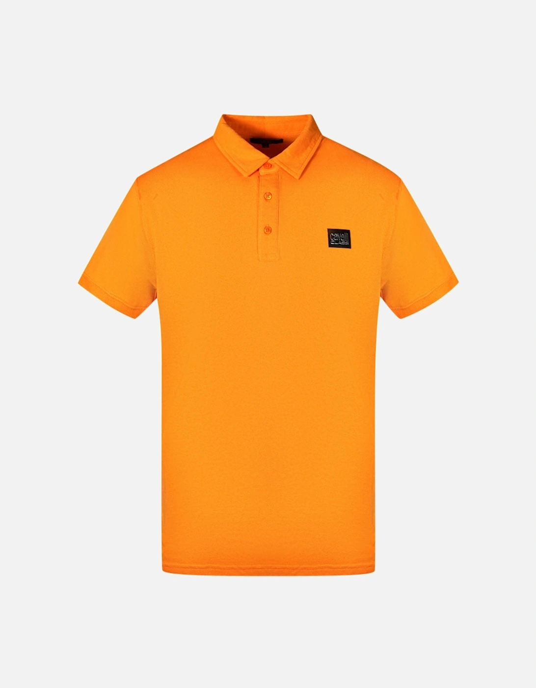 Cavalli Class Patch Logo Orange Polo Shirt, 3 of 2