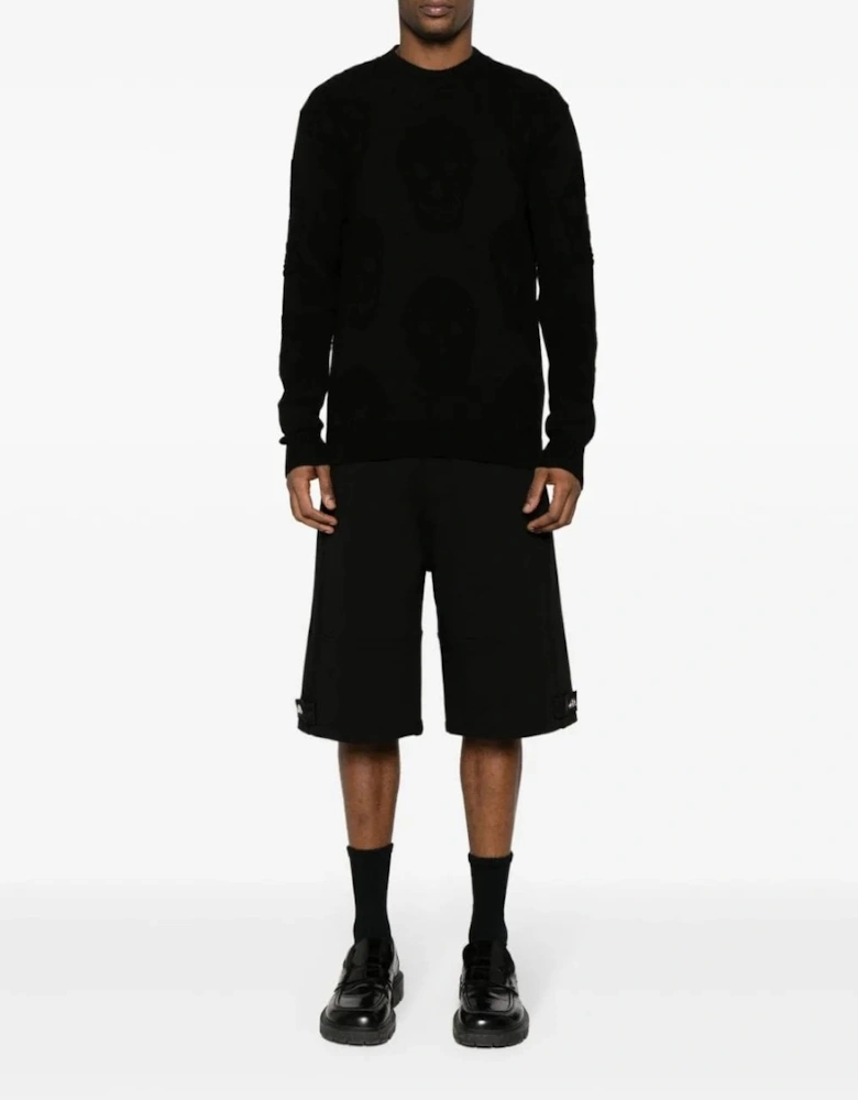 Seal Logo Jersey Shorts Black