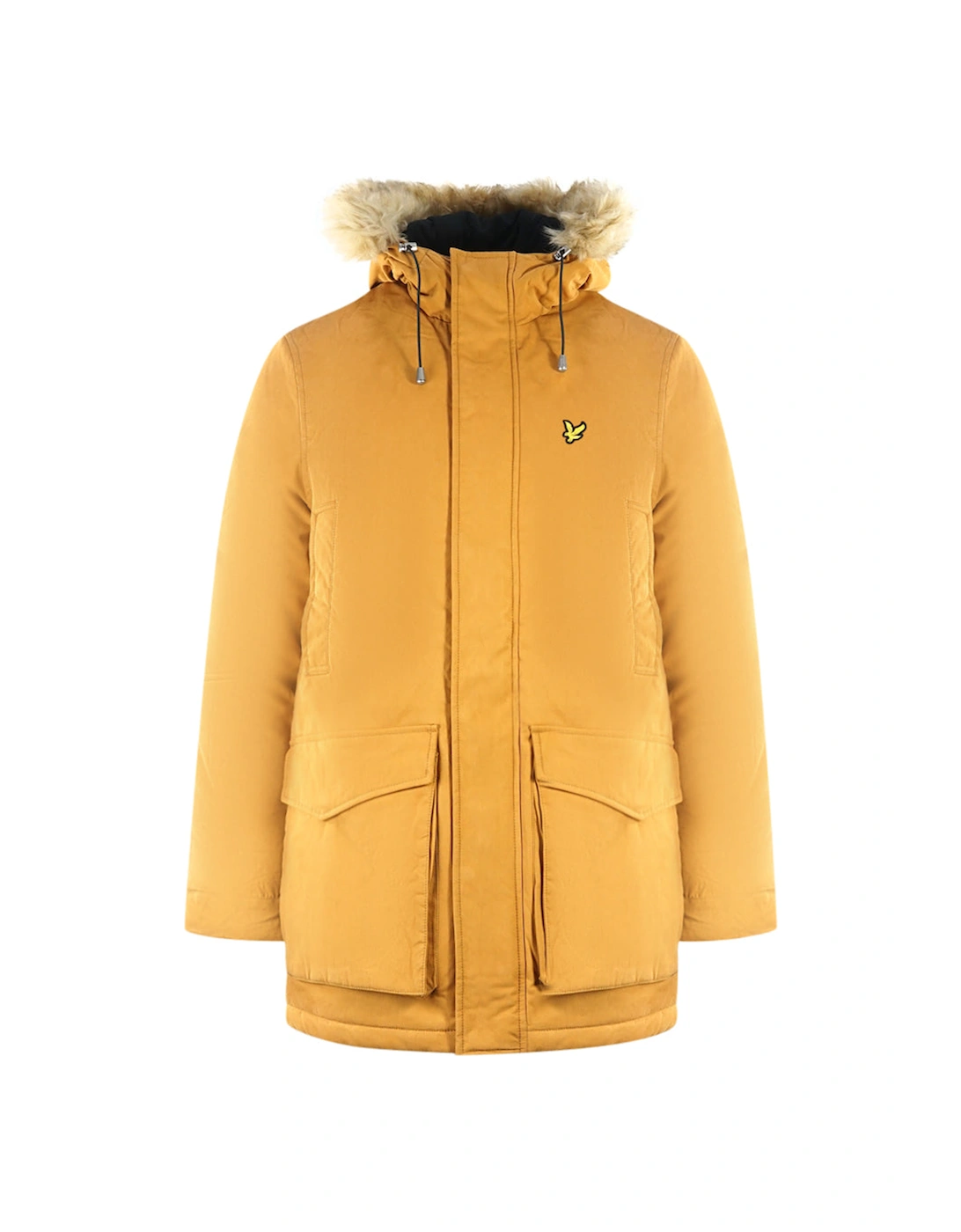 Men's Lyle & Scott Winter Weight Microfleece Caramel Jacket - Yellow - Size: 42/Regular
