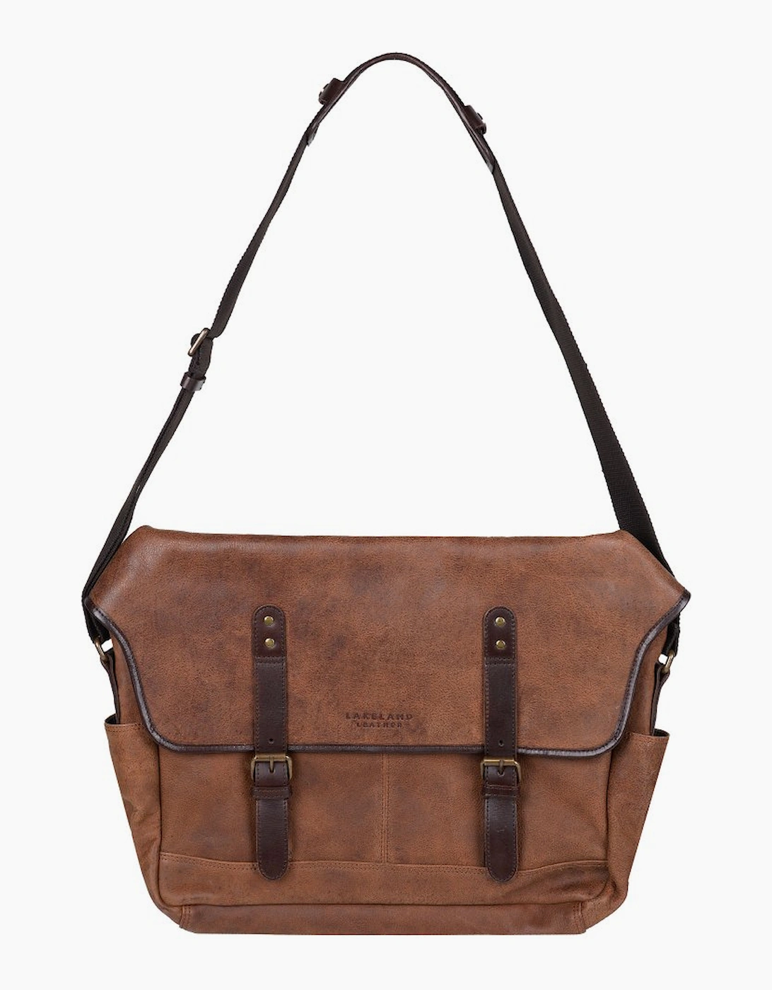 Lakeland Leather Women's Brown Hawksdale Messenger Bag - : Size 0