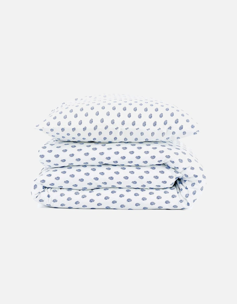 Blue Palm Duvet and Two Pillowcases