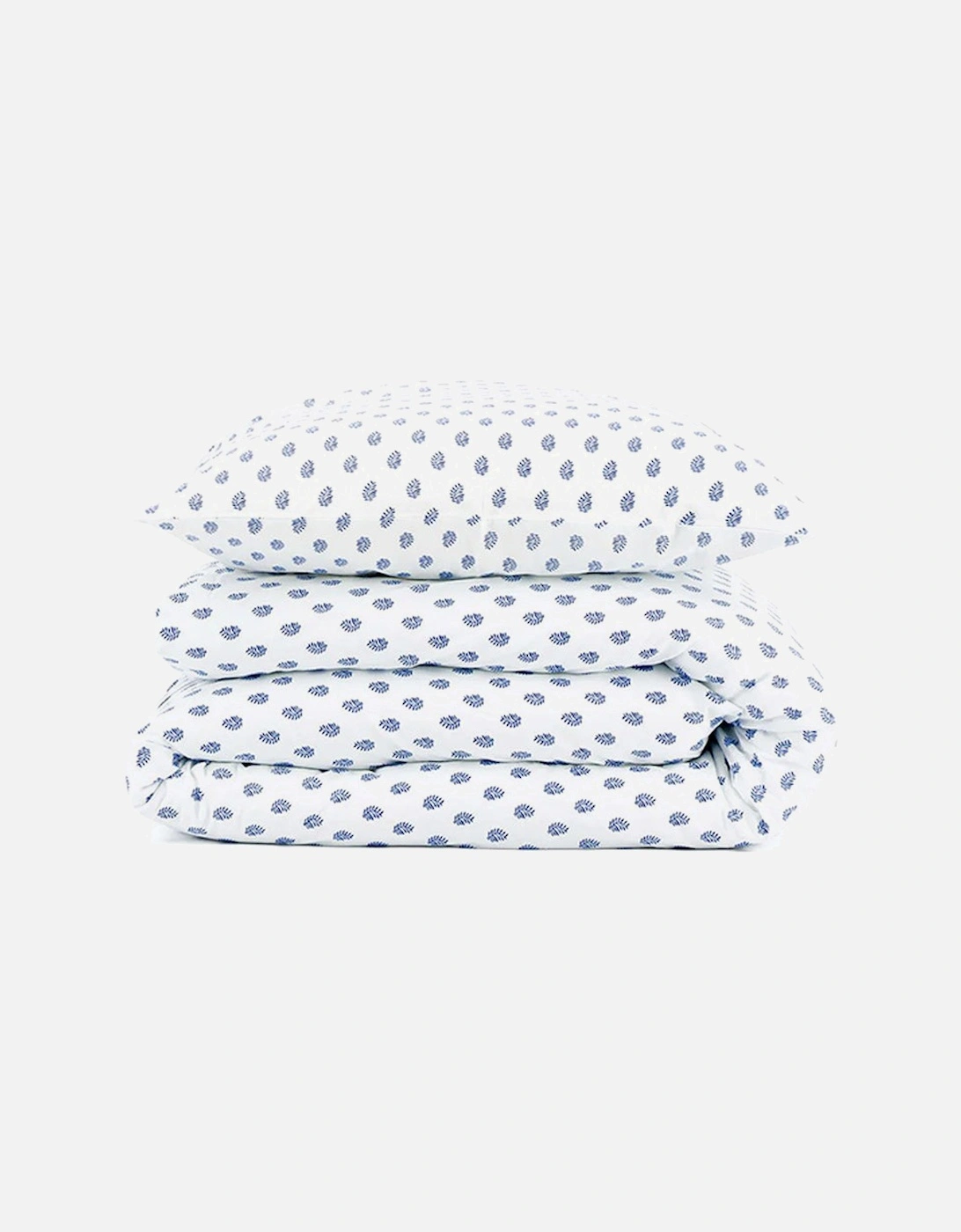 Blue Palm Duvet and Two Pillowcases, 5 of 4