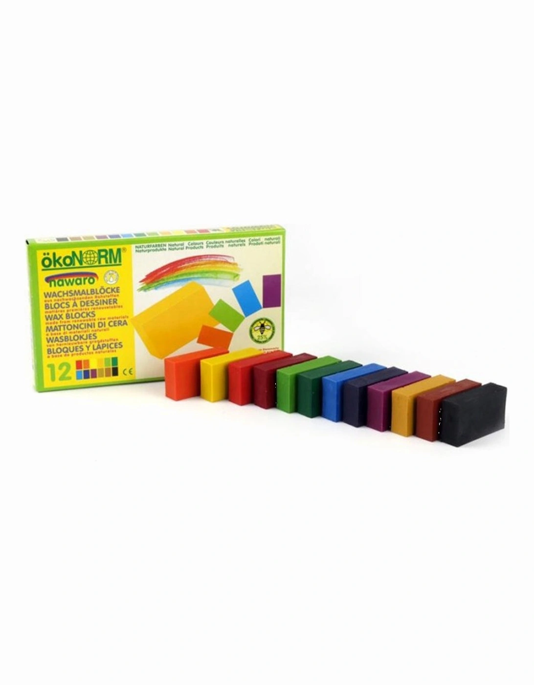 okoNORM Nawaro Wax Blocks, 12 Colour Pack, 4 of 3