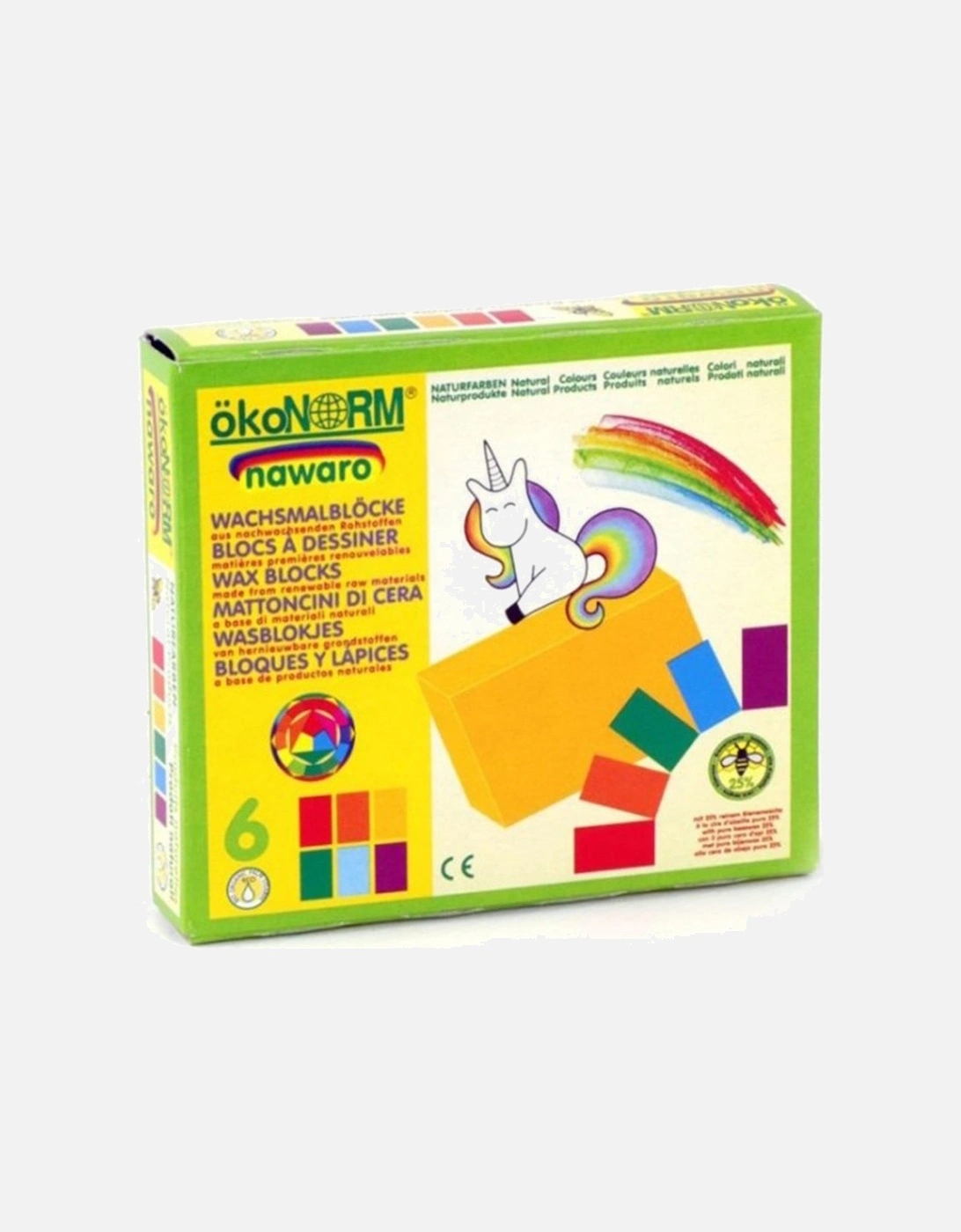 okoNORM Nawaro Wax Blocks "Unicorn" 6 Colour Pack