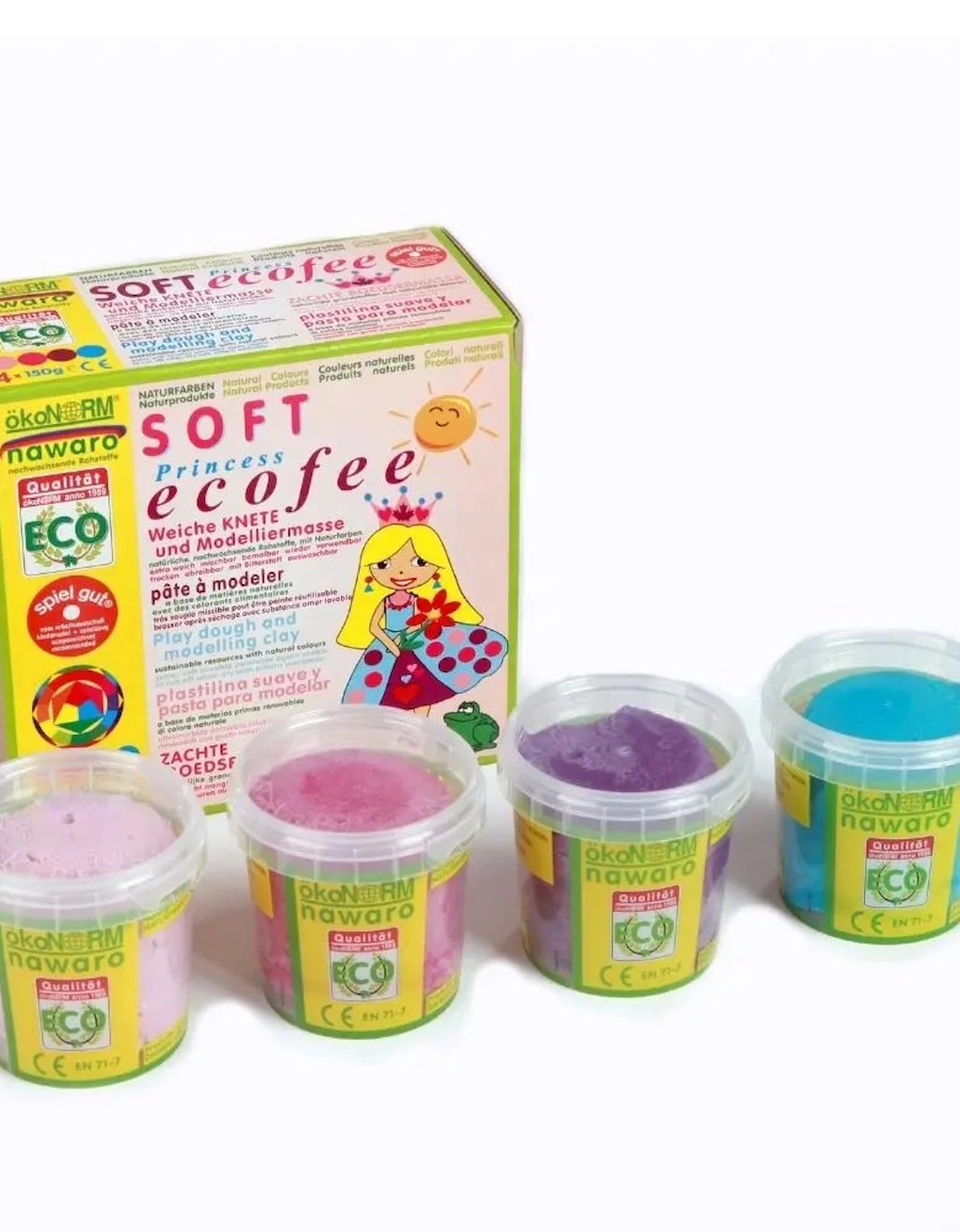 okoNORM Nawaro SOFT Modelling Dough, 4 Colour Set "Ecofee", 3 of 2