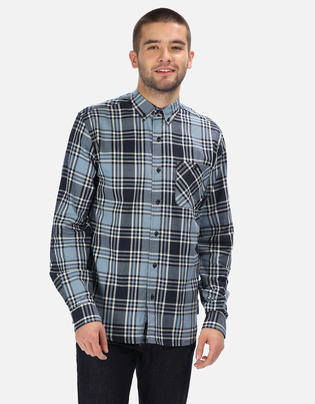 Great Outdoors Mens Lazare Long Sleeve Checked Shirt