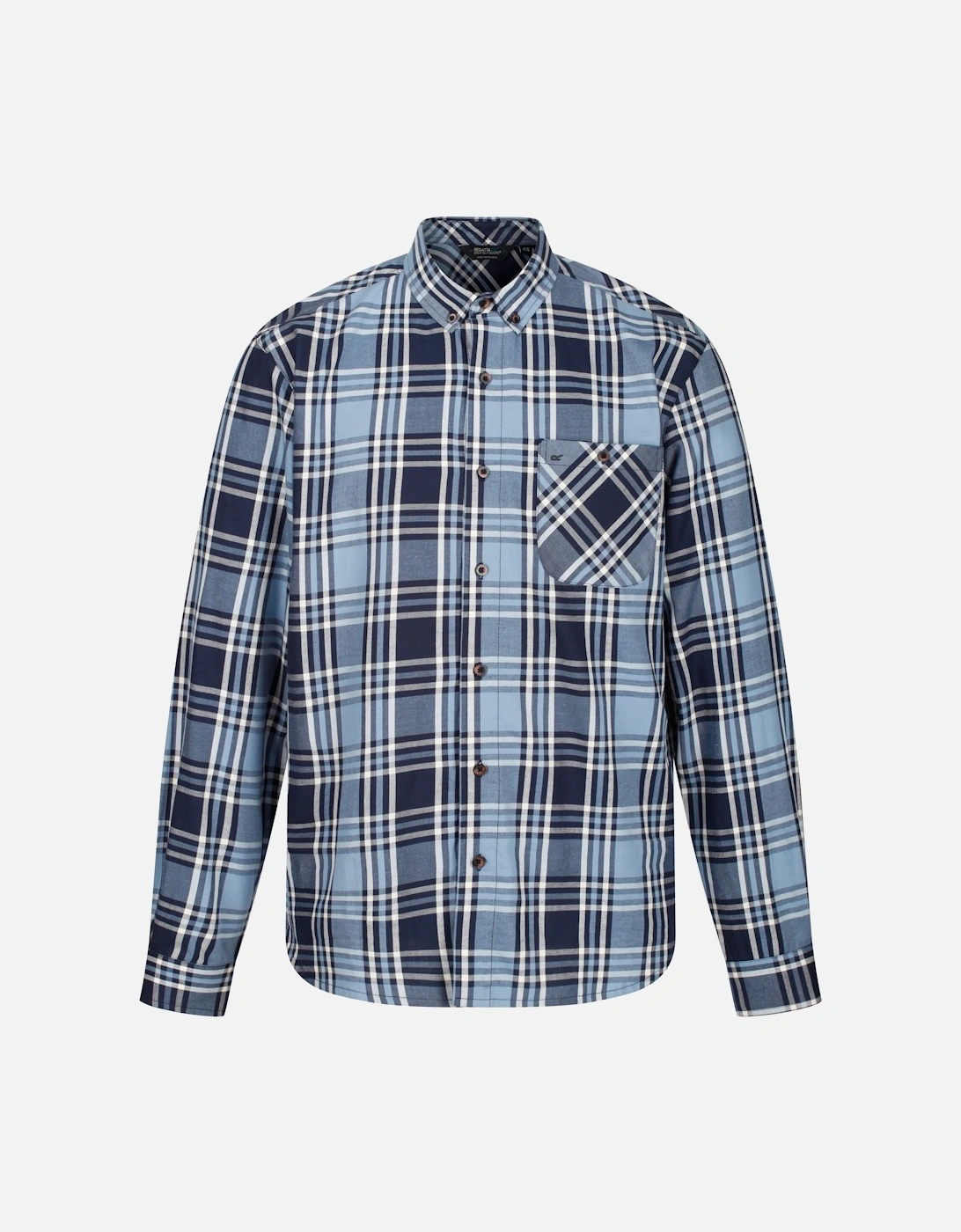 Great Outdoors Mens Lazare Long Sleeve Checked Shirt, 6 of 5