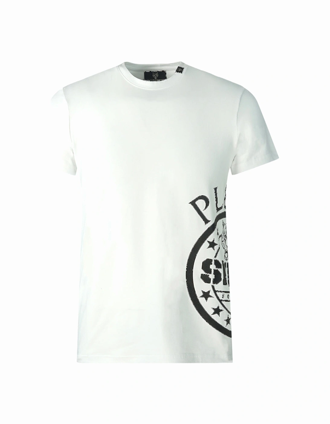 Plein Sport Side Logo White T-Shirt, 3 of 2