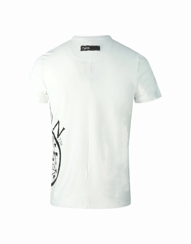Plein Sport Side Logo White T-Shirt