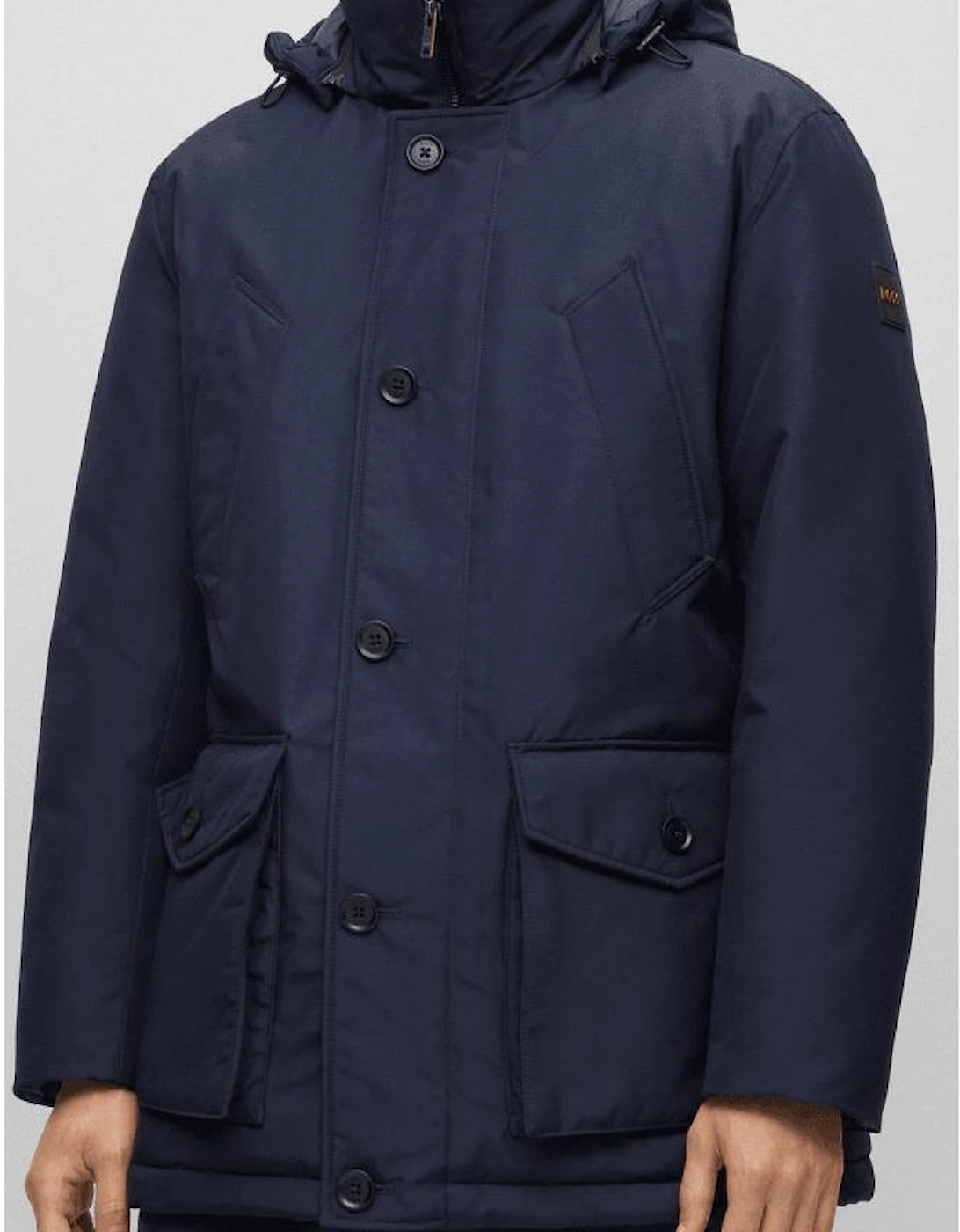 Osiass Water Repellant Blue Parka Jacket