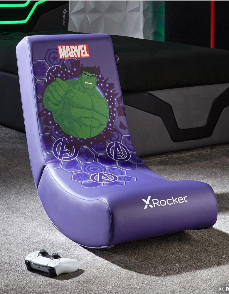 X Rocker Marvel Hero Media Video Rocker Gaming Chair - Hulk