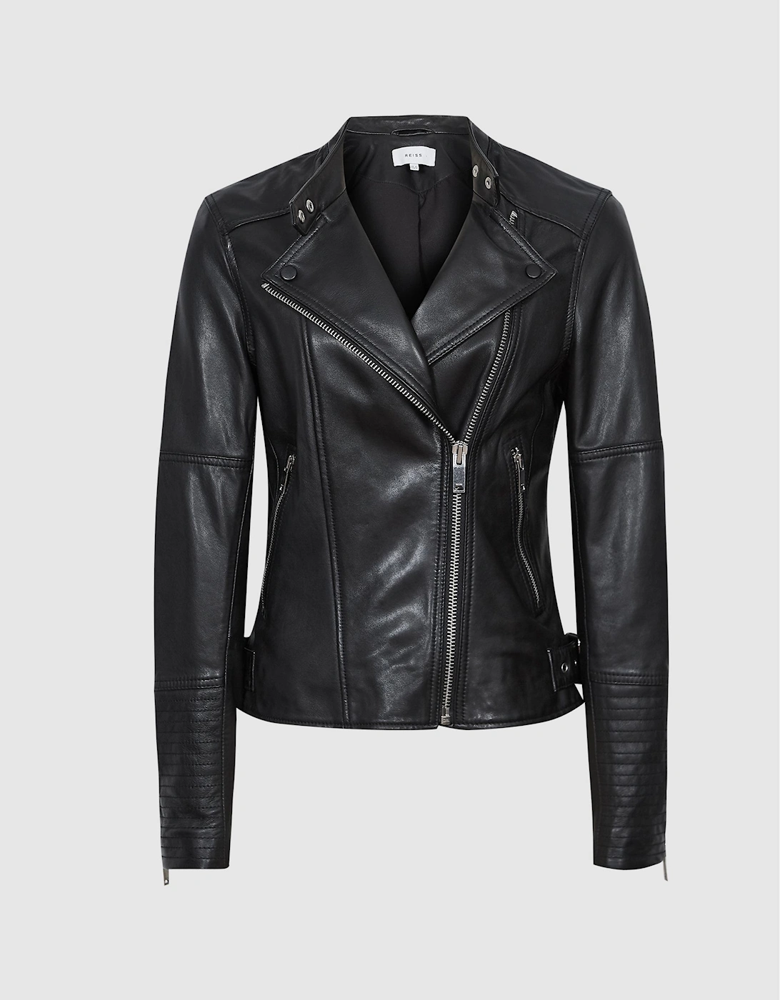 Leather Biker Jacket, 2 of 1