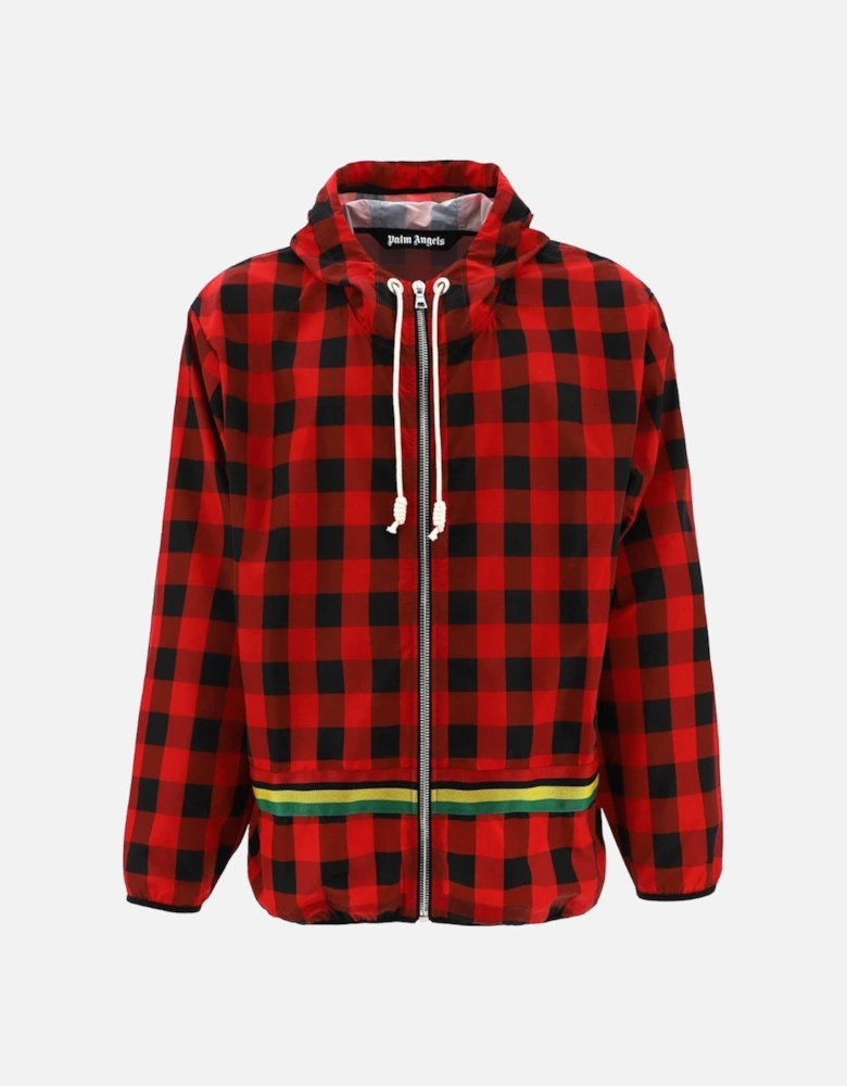 Buffalo Check Windbreaker Red Jacket