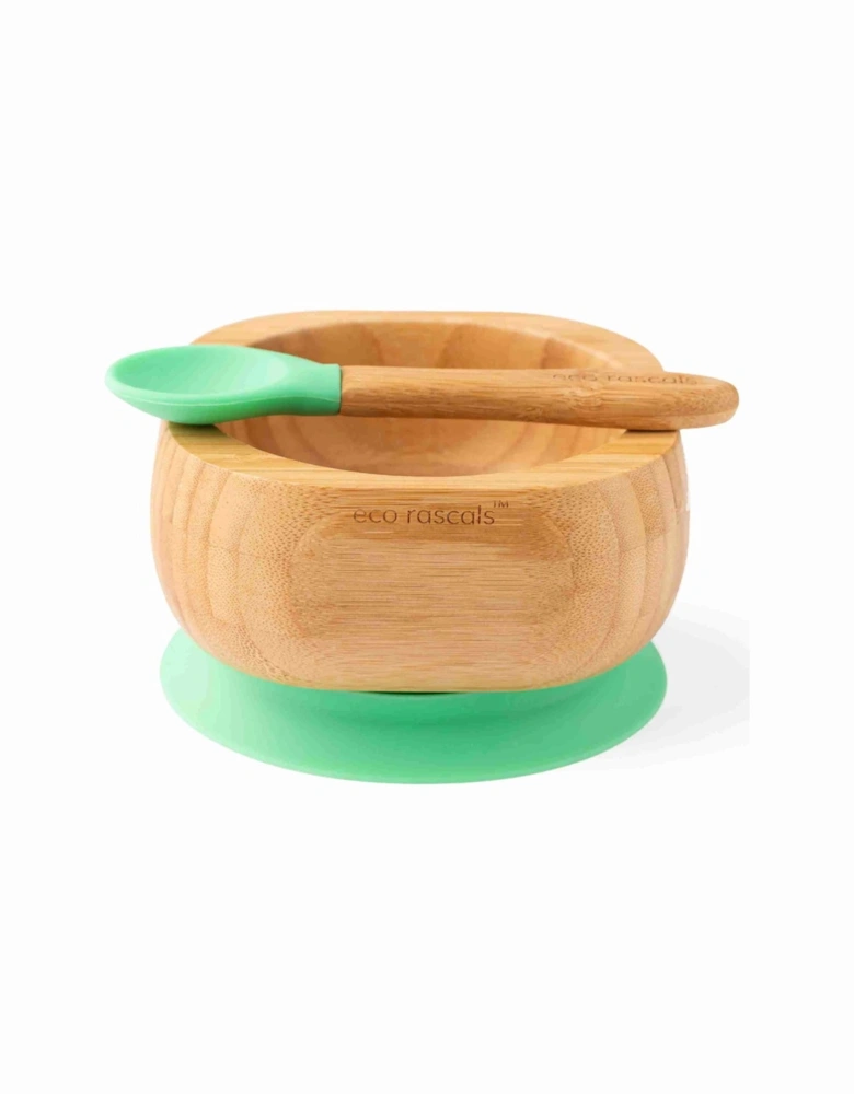 Bowl & Spoon set in Green