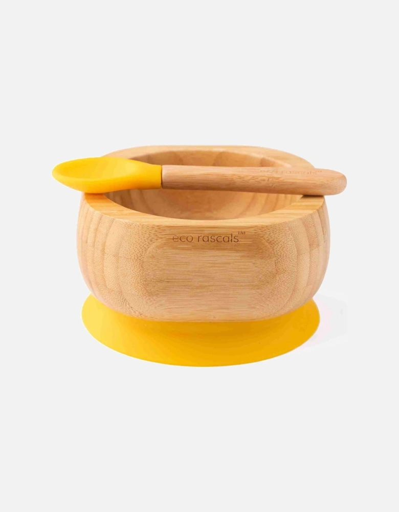 Bowl & Spoon set in Yellow
