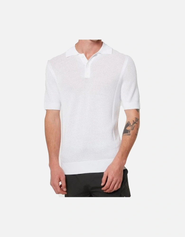 Marley Knitted White Polo