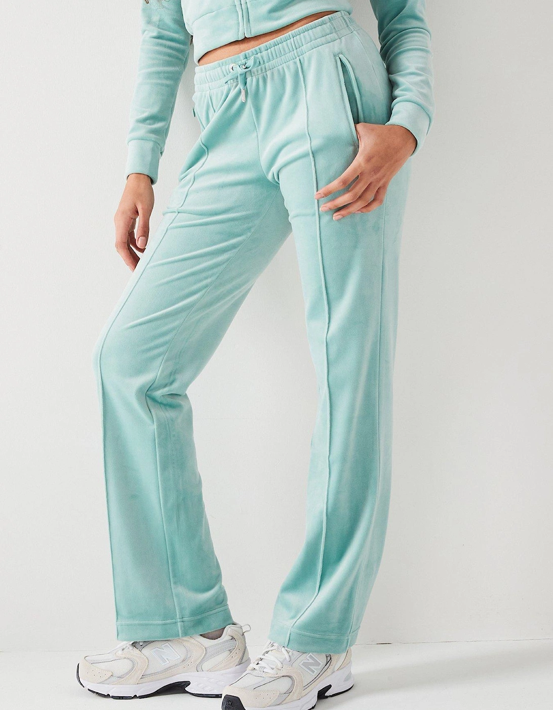 Classic Track Pants With Diamante Logo - Green, 7 of 6