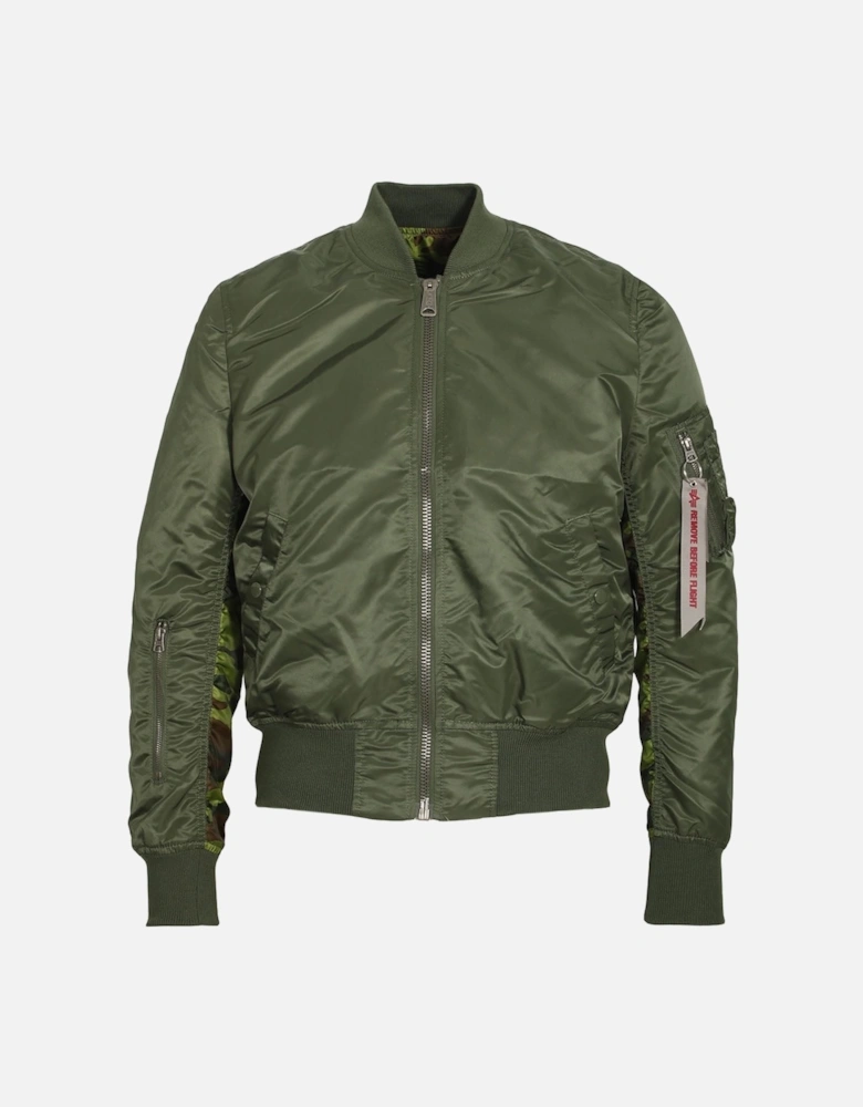 MA-1 Reversible Camo Bomber Jacket | Sage