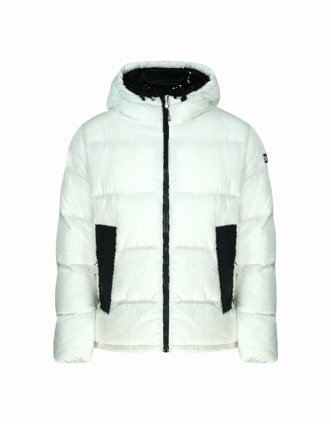 Branded White Hooded Padded Jacket, 3 of 2