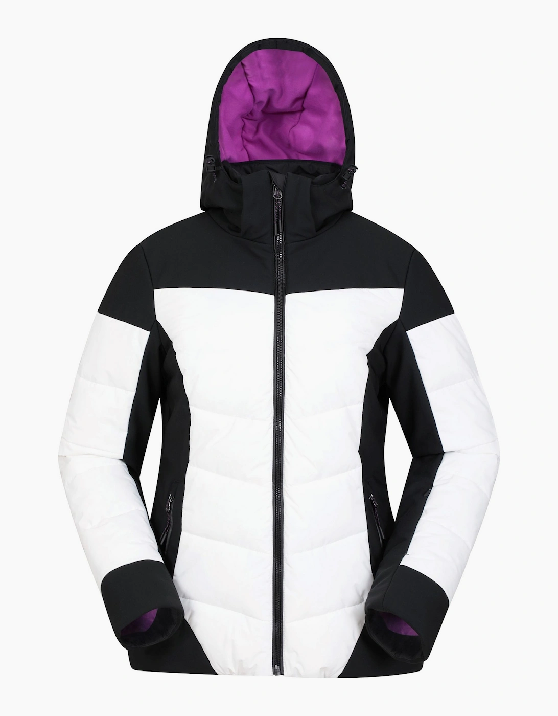 Women's Mountain Warehouse Womens/Ladies Resort RECCO Padded Ski Jacket - Black - Size: 14