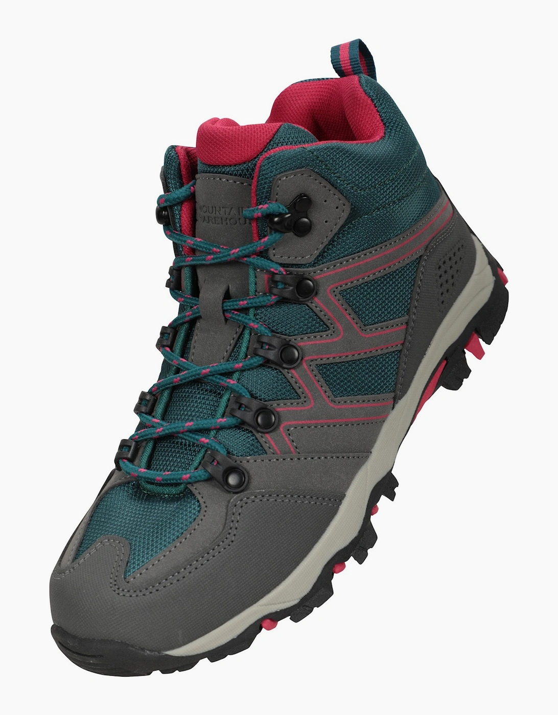 Mountain Warehouse Girls Blue/Green 'S Childrens/ Oscar Walking Boots - Size: 13 Kids