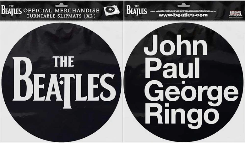 John Paul George & Ringo Drop T Logo Turntable Slipmat Set